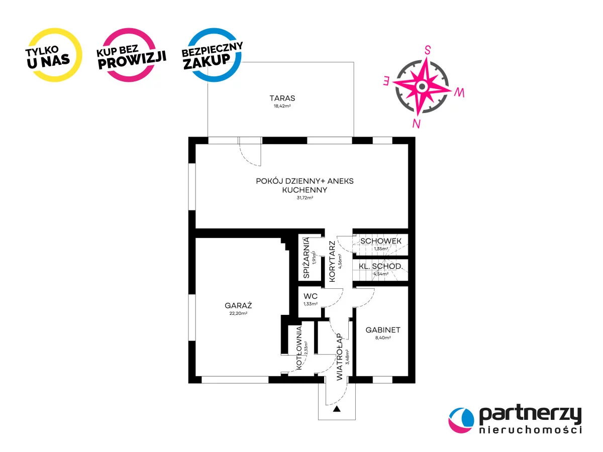 Dom i rezydencja 153,46 m², oferta nr , PAN508737, Warzenko, Chabrowa