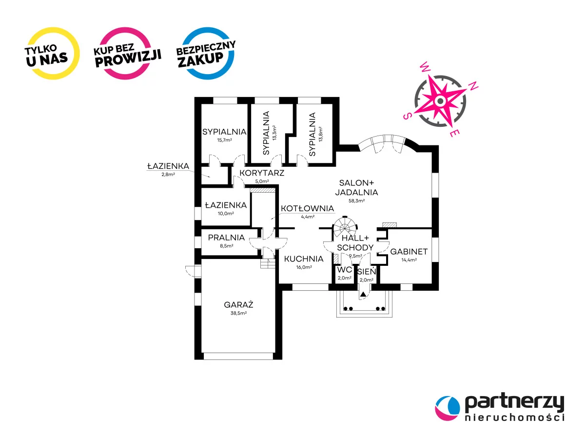 Dom 316,50 m², oferta nr , PAN343099, Somonino, Mestwina
