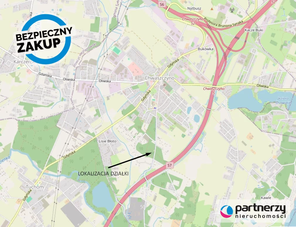 Działka 800,00 m², oferta nr , PAN277384, Chwaszczyno, Adama Mickiewicza