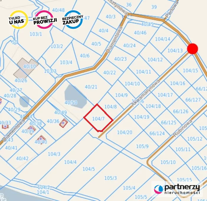 Działka 1 244,00 m², oferta nr , PAN237292, Salinko, Akwamarynowa