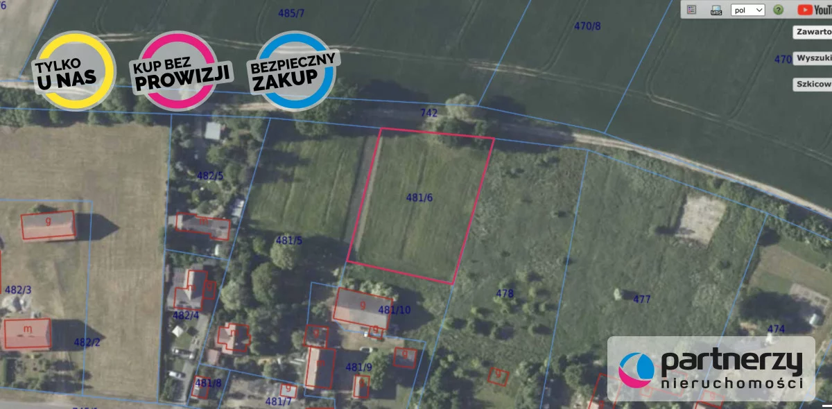 Działka 2 357,00 m², oferta nr , PAN175177, Miłocice, Boczna