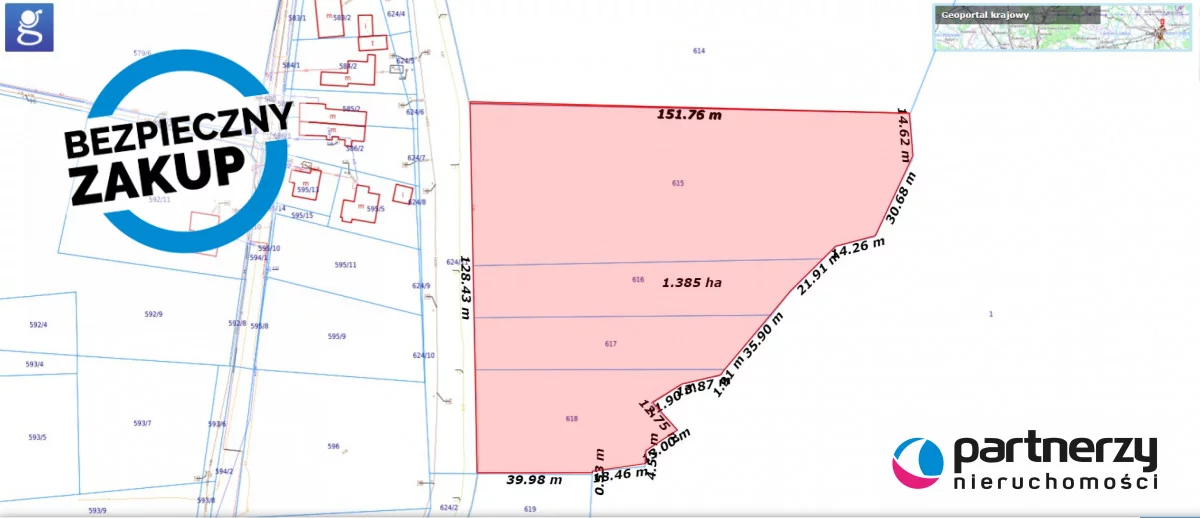 Działka 13 700,00 m², oferta nr , PAN556859, Władysławowo, Bohaterów Kaszubskich