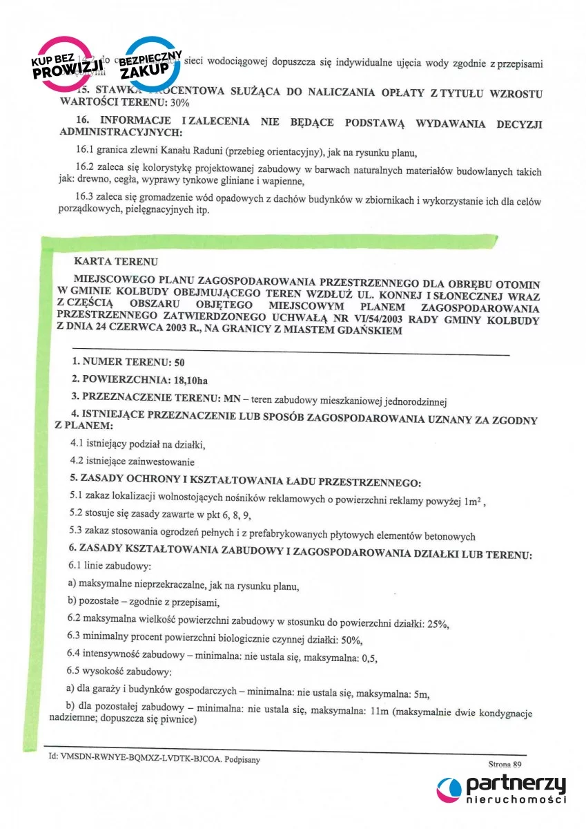Działka 2 251,00 m², oferta nr , PAN809031, Otomin, Borówkowa