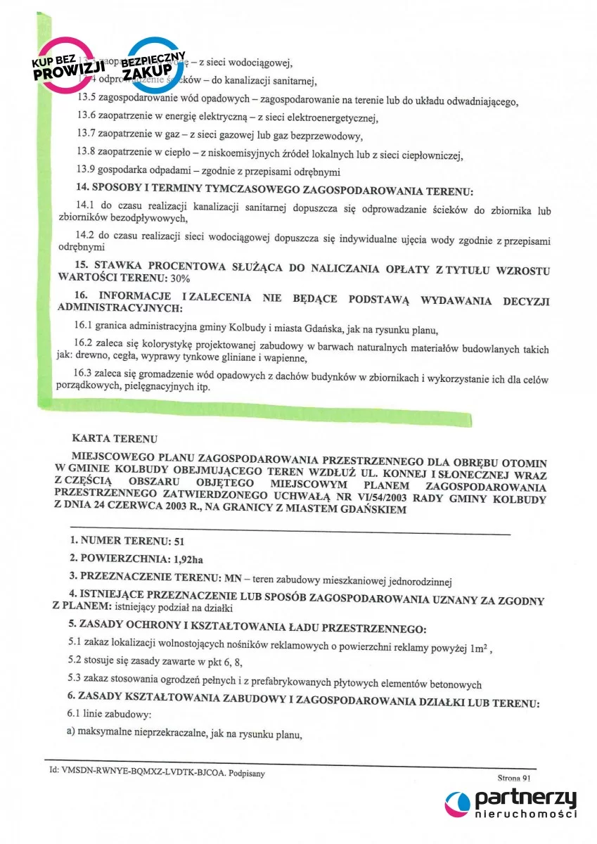 Działka 2 251,00 m², oferta nr , PAN809031, Otomin, Borówkowa
