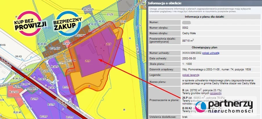 Działka 68 963,00 m², oferta nr , PAN822452, Cedry Małe