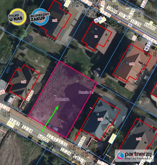 Działka 501,00 m², oferta nr , PAN761906, Rumia, Chodkiewicza