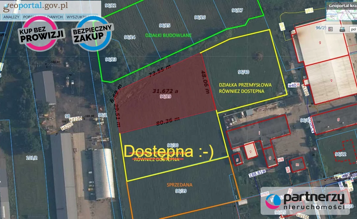 Działka 3 165,00 m², Bojano, Czynu Tysiąclecia, Sprzedaż