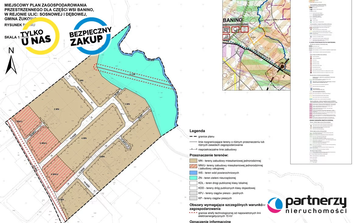 Działka 1 542,00 m², oferta nr , PAN535731, Banino, Dębowa