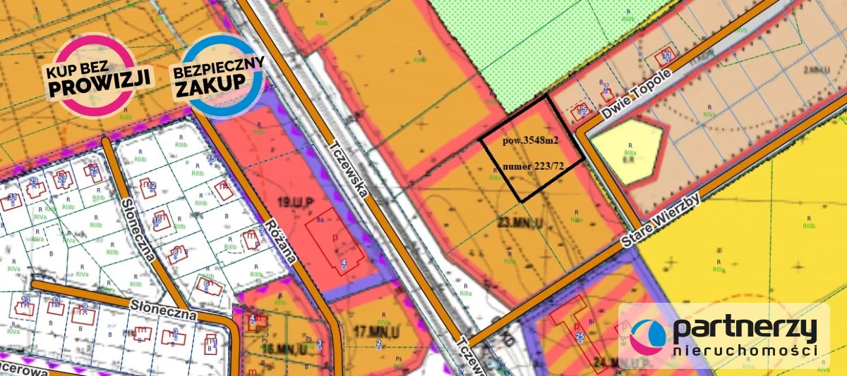 Działka 3 548,00 m², oferta nr , PAN143953, Kolnik, Dwie Topole