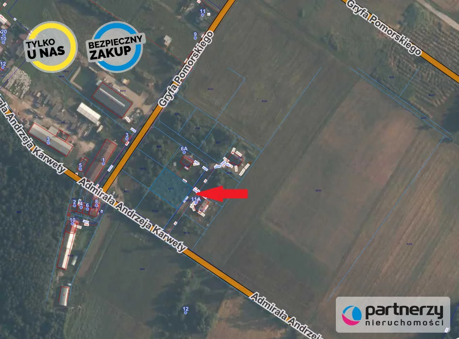 Działka 1 082,00 m², oferta nr , PAN227947, Miszewko, Gryfa Pomorskiego