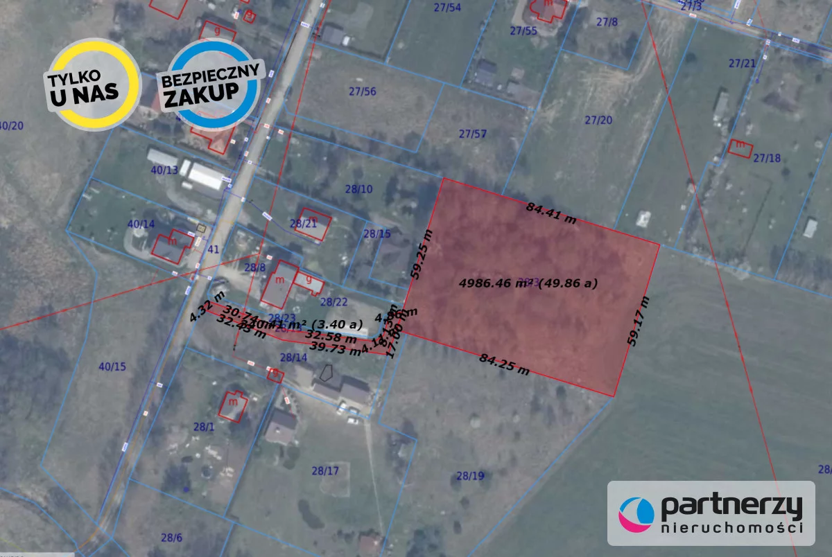 Działka 5 350,00 m², oferta nr , PAN853349, Leźno, Jagodowe Wzgórze
