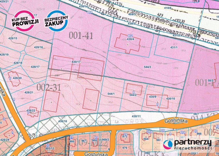 Działka 6 904,00 m², oferta nr , PAN451066, Gdańsk, Kokoszki, Kartuska