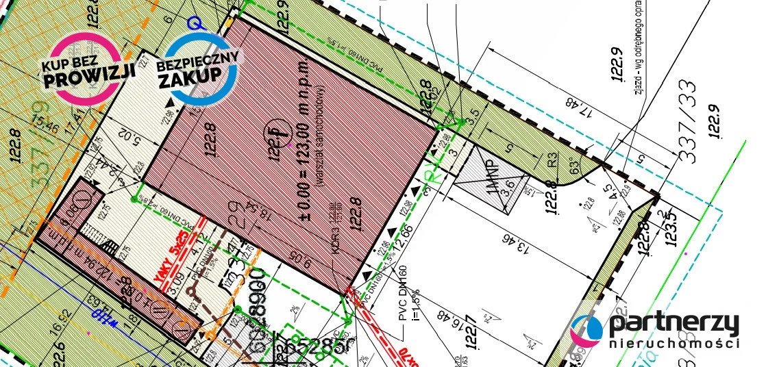 Działka 1 914,00 m², oferta nr , PAN855708, Rębiechowo, Kwiatowa