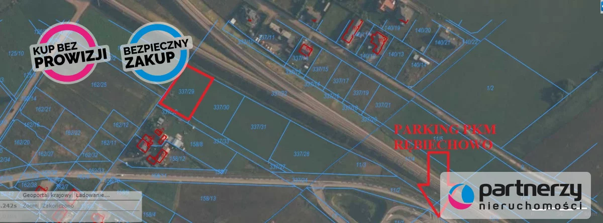 Działka 1 914,00 m², oferta nr , PAN855708, Rębiechowo, Kwiatowa