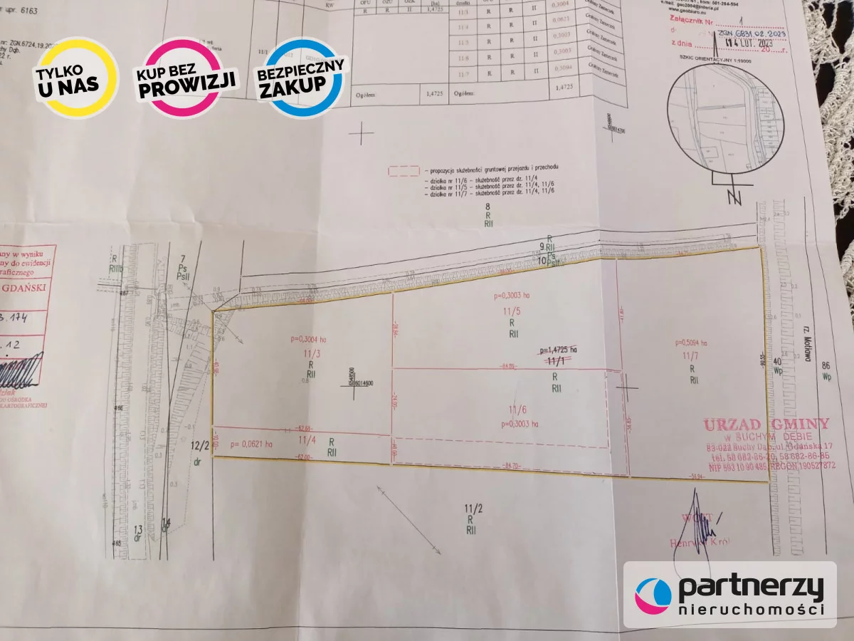 Działka 3 004,00 m², oferta nr , PAN664763, Grabiny-Zameczek, Łąkowa