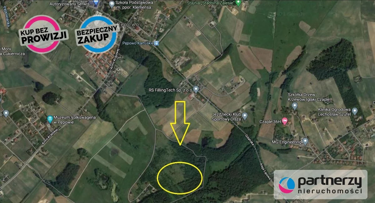 Działka 2 910,00 m², oferta nr , PAN838462, Pępowo, Łąkowa