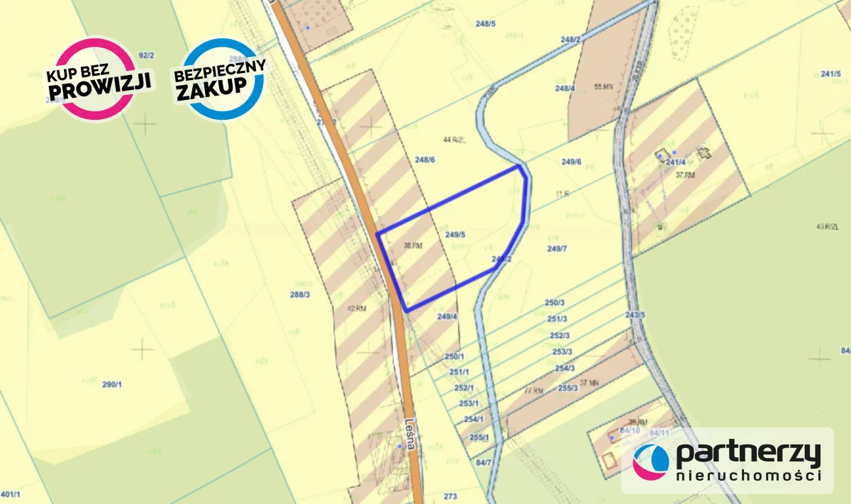Działka 9 108,00 m², oferta nr , PAN336826, Mierzeszyn, Leśna