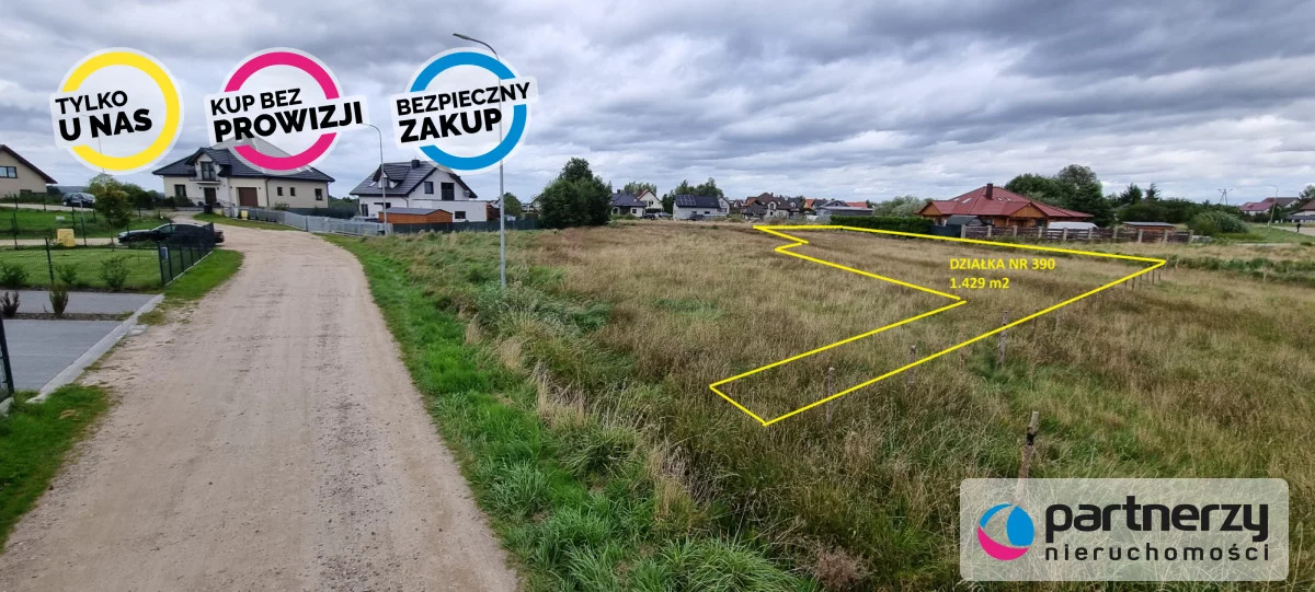 Działka 1 429,00 m², oferta nr , PAN783123, Gowino, Malinowa
