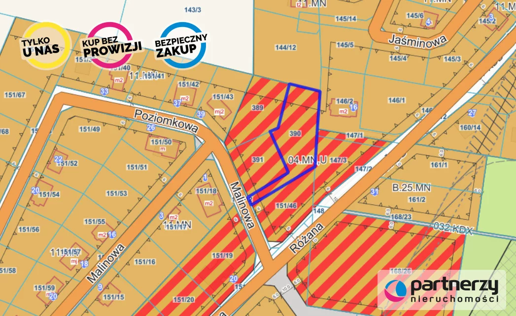 Działka 1 429,00 m², oferta nr , PAN783123, Gowino, Malinowa