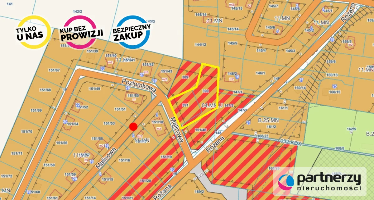 Działka 2 344,00 m², oferta nr , PAN589118, Gowino, Malinowa