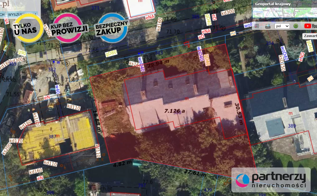 Działka 716,00 m², oferta nr , PAN751333, Gdynia, Redłowo, Redłowo, Mariana Mokwy