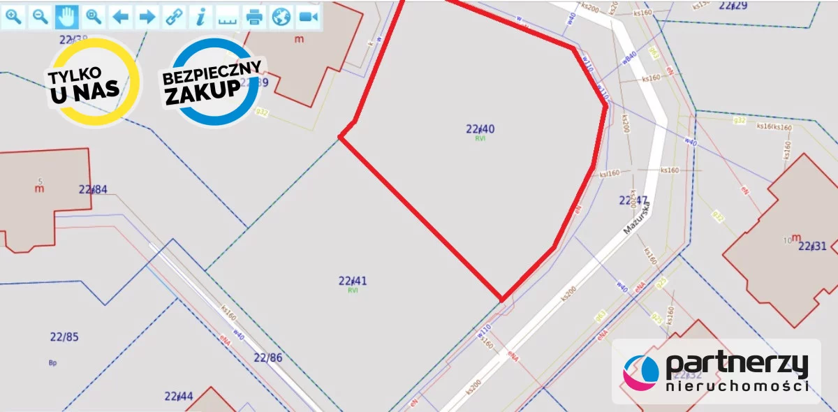 Działka 862,00 m², oferta nr , PAN416865, Banino, Mazurska