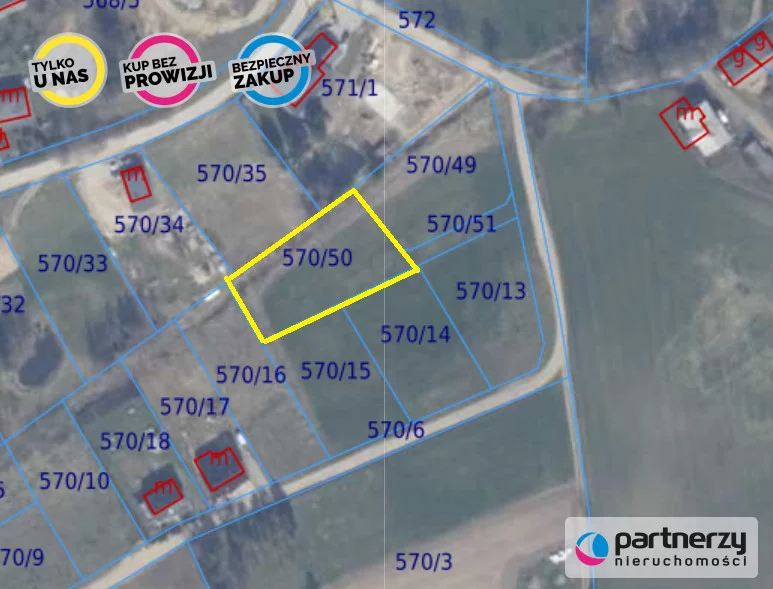 Działka 1 533,00 m², oferta nr , PAN872828, Młynek