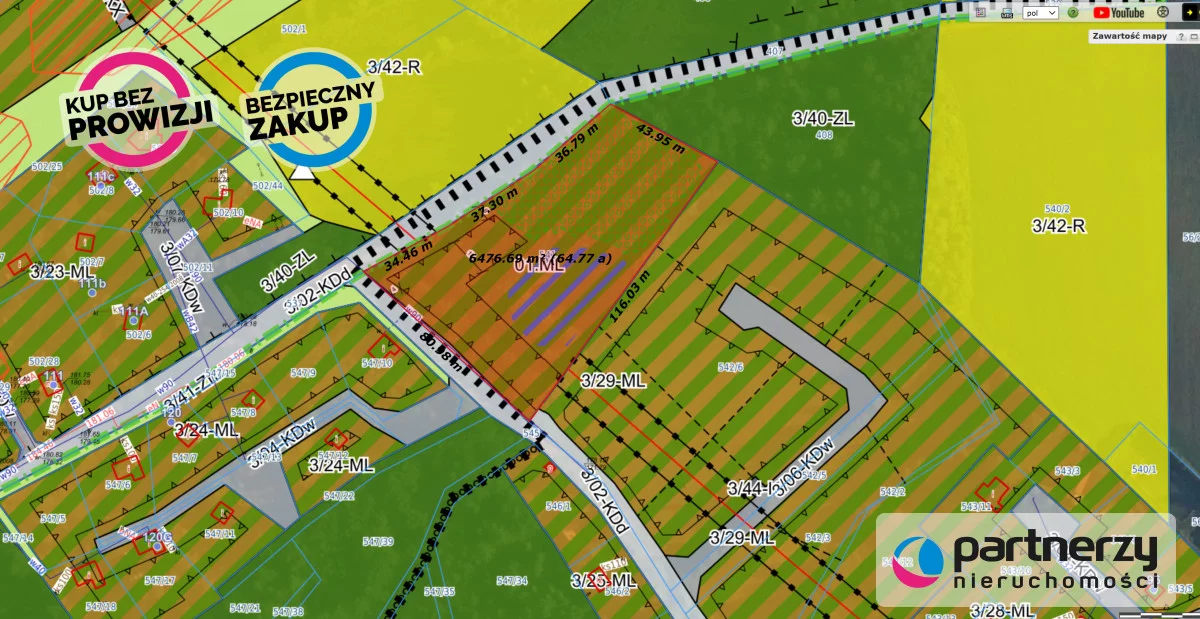 Działka 6 500,00 m², oferta nr , PAN703935458, Niepoczołowice