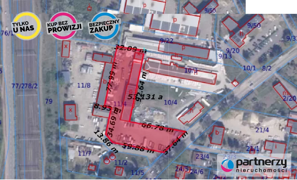 Działka 5 287,00 m², oferta nr , PAN171384, Pruszcz Gdański, Obrońców Westerplatte