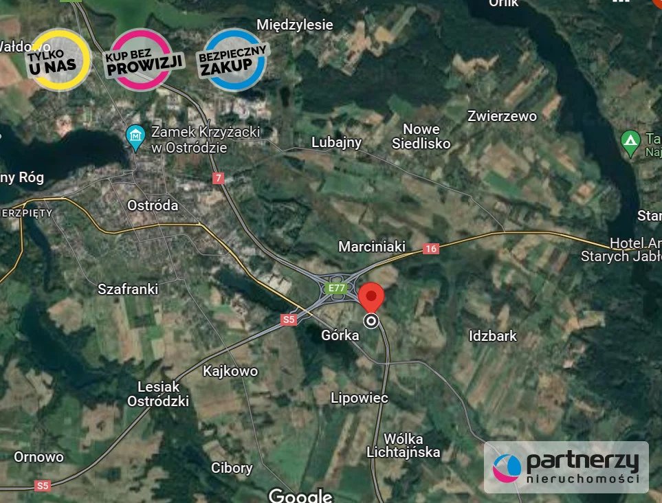 Działka 11 676,00 m², oferta nr , PAN191769, Ostróda