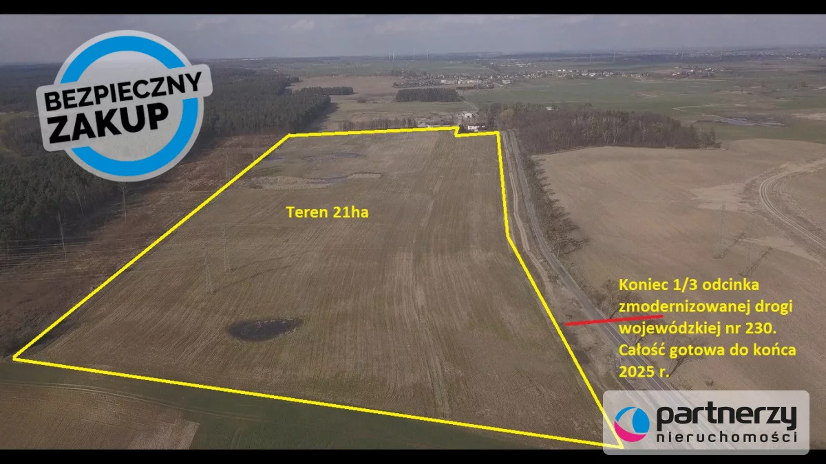 Działka 209 513,00 m², Pelplin, Sprzedaż