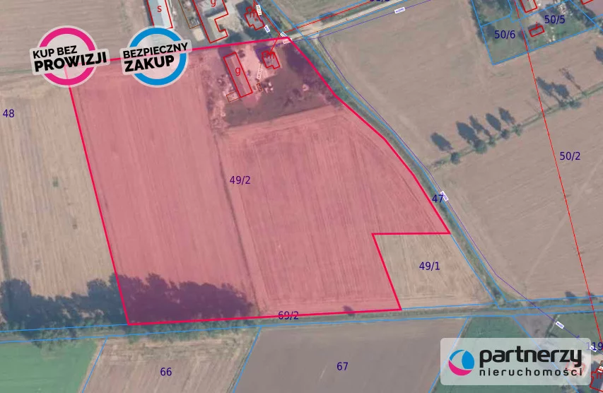 Działka 3 000,00 m², oferta nr , PAN848607, Cedry Małe, Polna