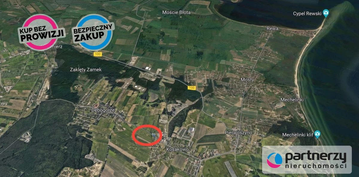 Działka 10 044,00 m², oferta nr , PAN223643, Dębogórze, Pomorska