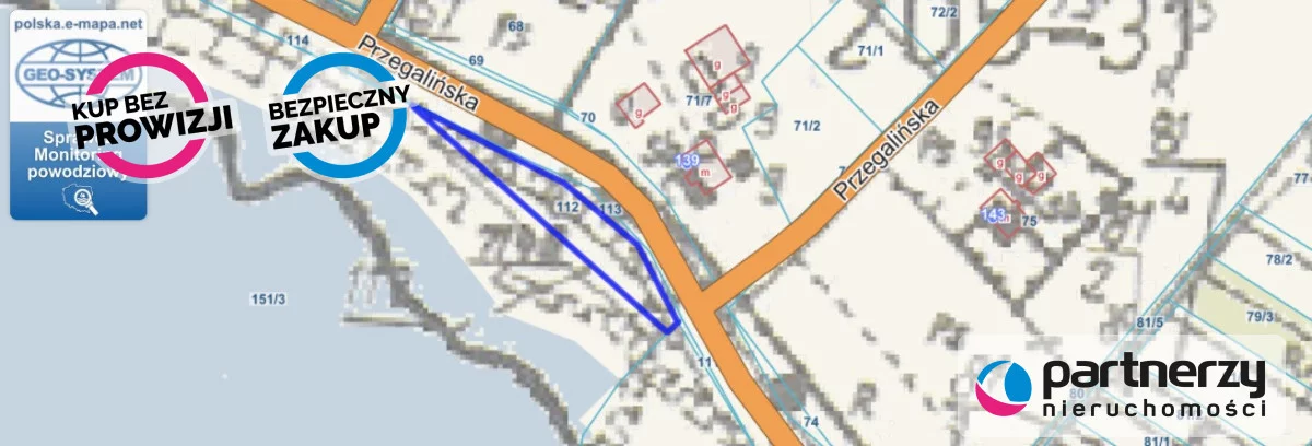 Działka 1 300,00 m², oferta nr , PAN399420, Gdańsk, Wyspa Sobieszewska, Sobieszewo, Przegalińska
