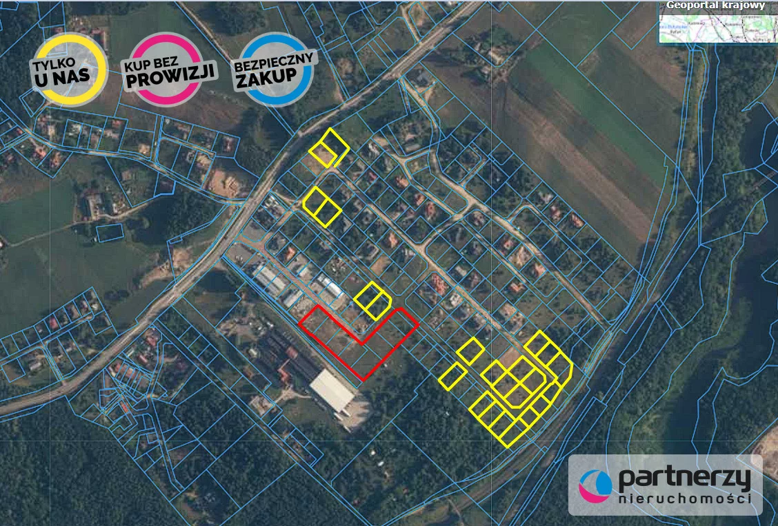 Działka 8 530,00 m², oferta nr , PAN185928, Borkowo, Radosna