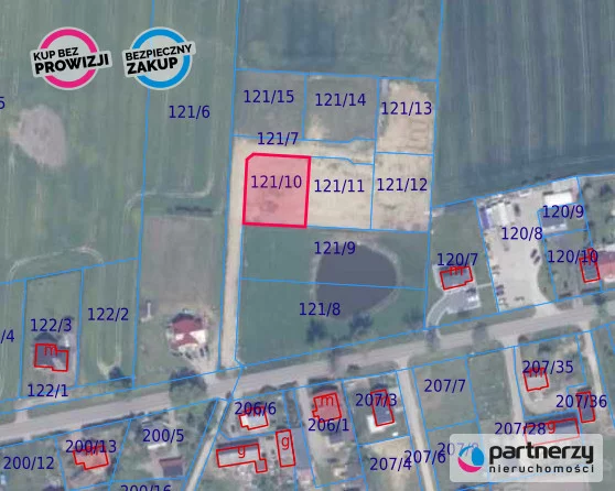 Działka 1 000,00 m², oferta nr , PAN864893, Gołębiewo Wielkie, Różana
