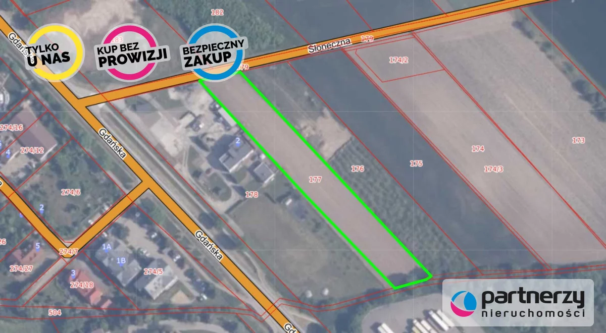 Działka 4 200,00 m², oferta nr , PAN913860, Skowarcz, Słoneczna