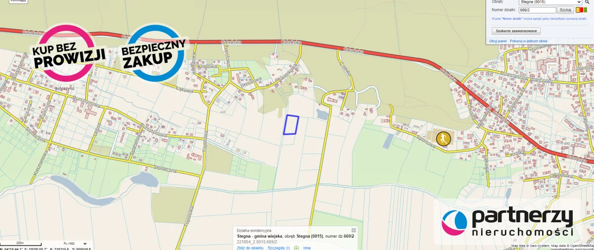 Działka 5 179,00 m², oferta nr , PAN509583, Stegna