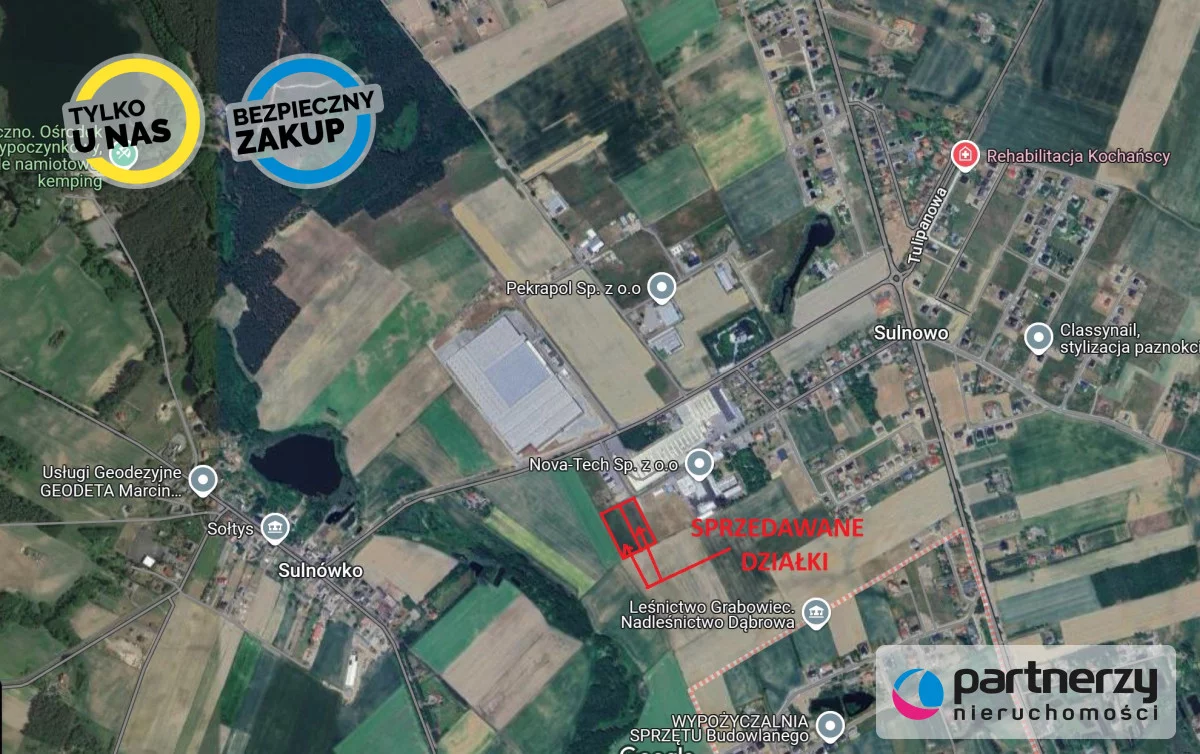 Działka 10 156,00 m², Sulnowo, Sprzedaż