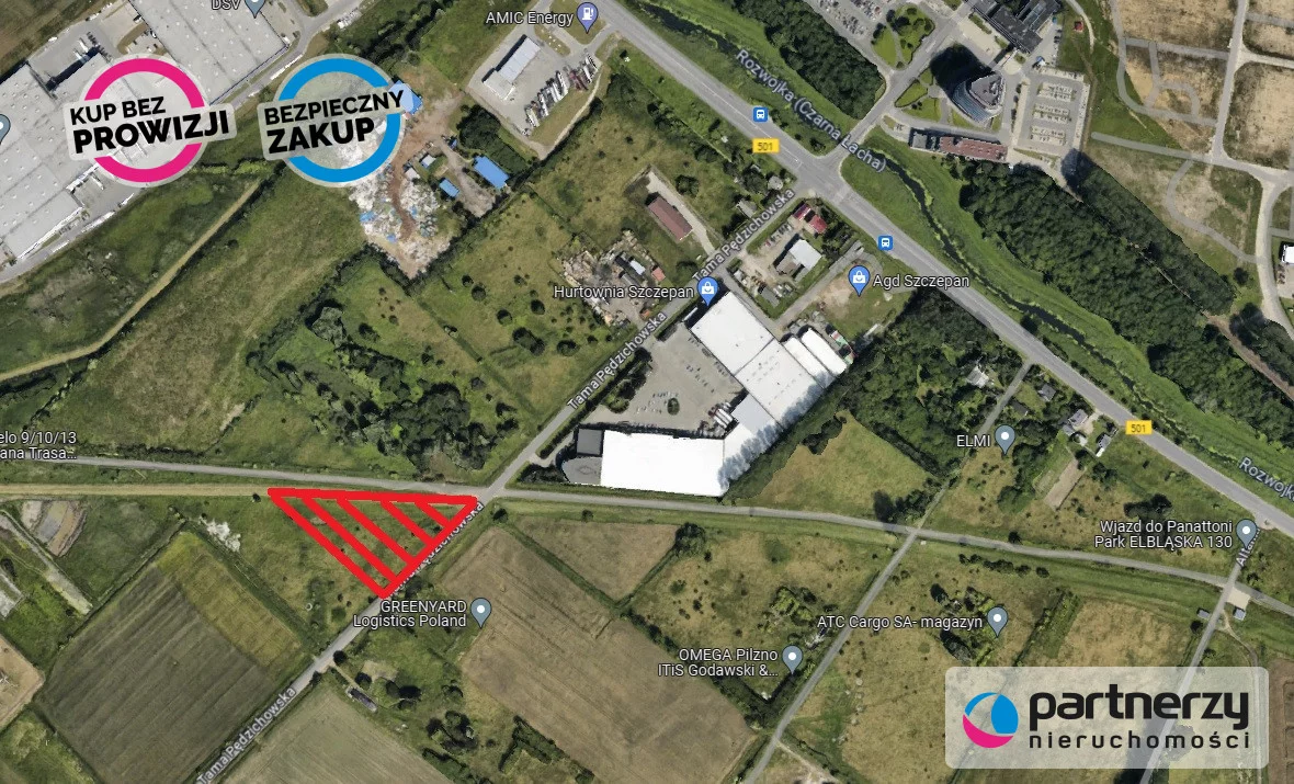 Działka 5 578,00 m², oferta nr , PAN505563, Gdańsk, Rudniki, Tama Pędzichowska