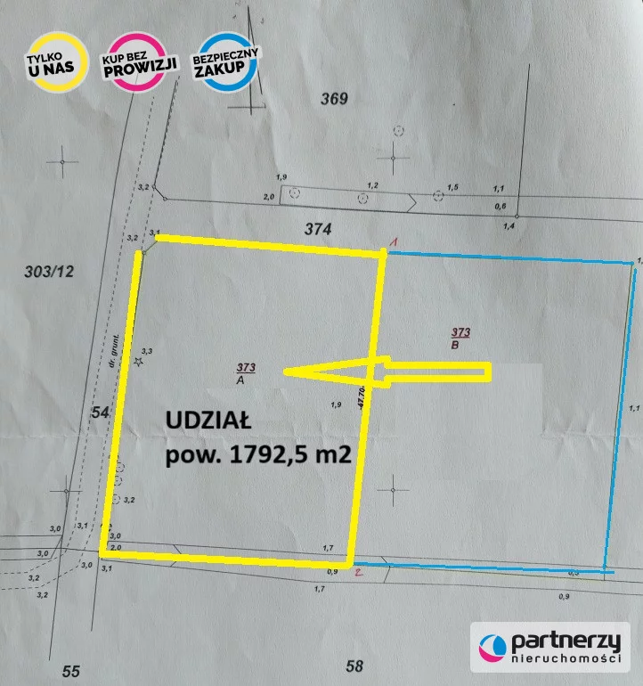 Działka 1 792,50 m², oferta nr , PAN660544, Tupadły