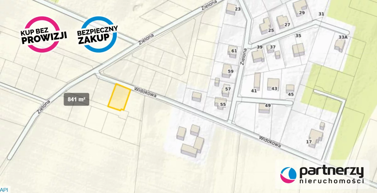 Działka 841,00 m², oferta nr , PAN208209, Małkowo, Widokowa
