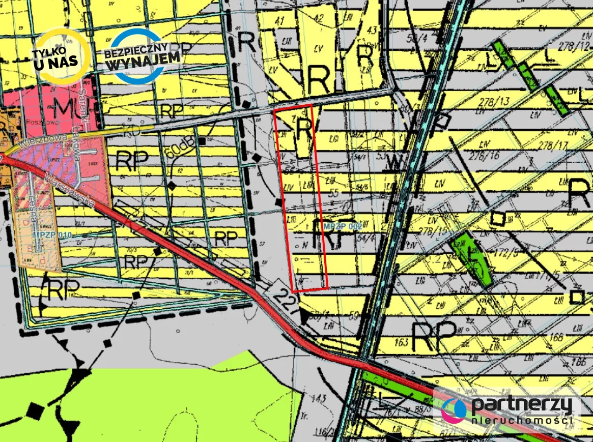 Działka 40 500,00 m², oferta nr , PAN114521, Roszkowo, Wierzbowa