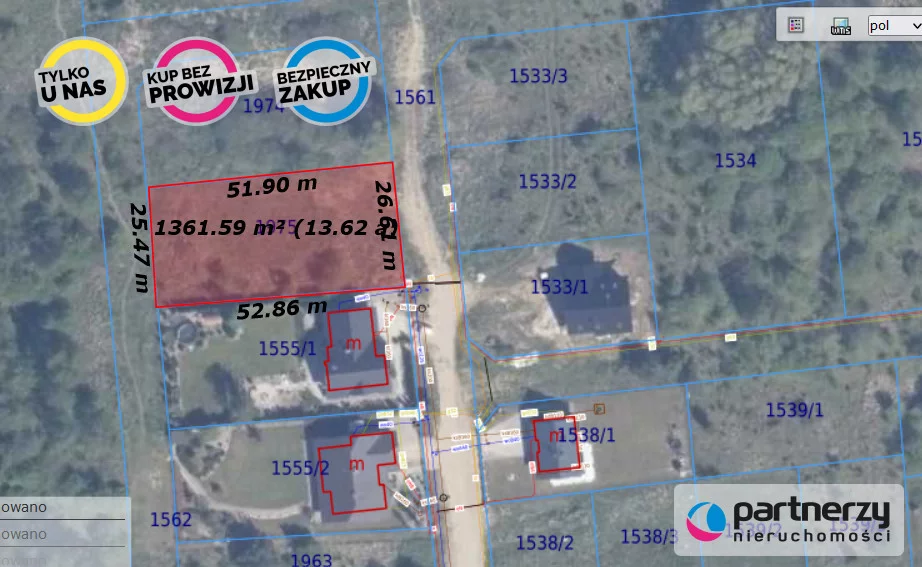 Działka 1 350,00 m², oferta nr , PAN881683, Straszyn, Zachodnia