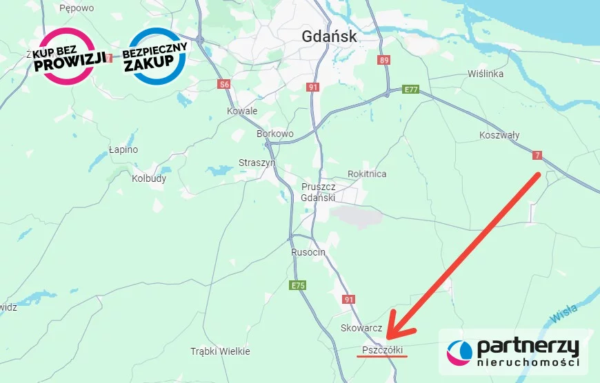Działka 15 466,00 m², oferta nr , PAN125737, Pszczółki, Żuławska