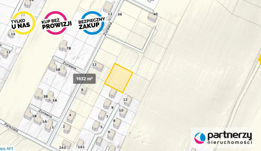Działka 1 240,00 m², oferta nr , PAN582854, Małkowo, Żurawia