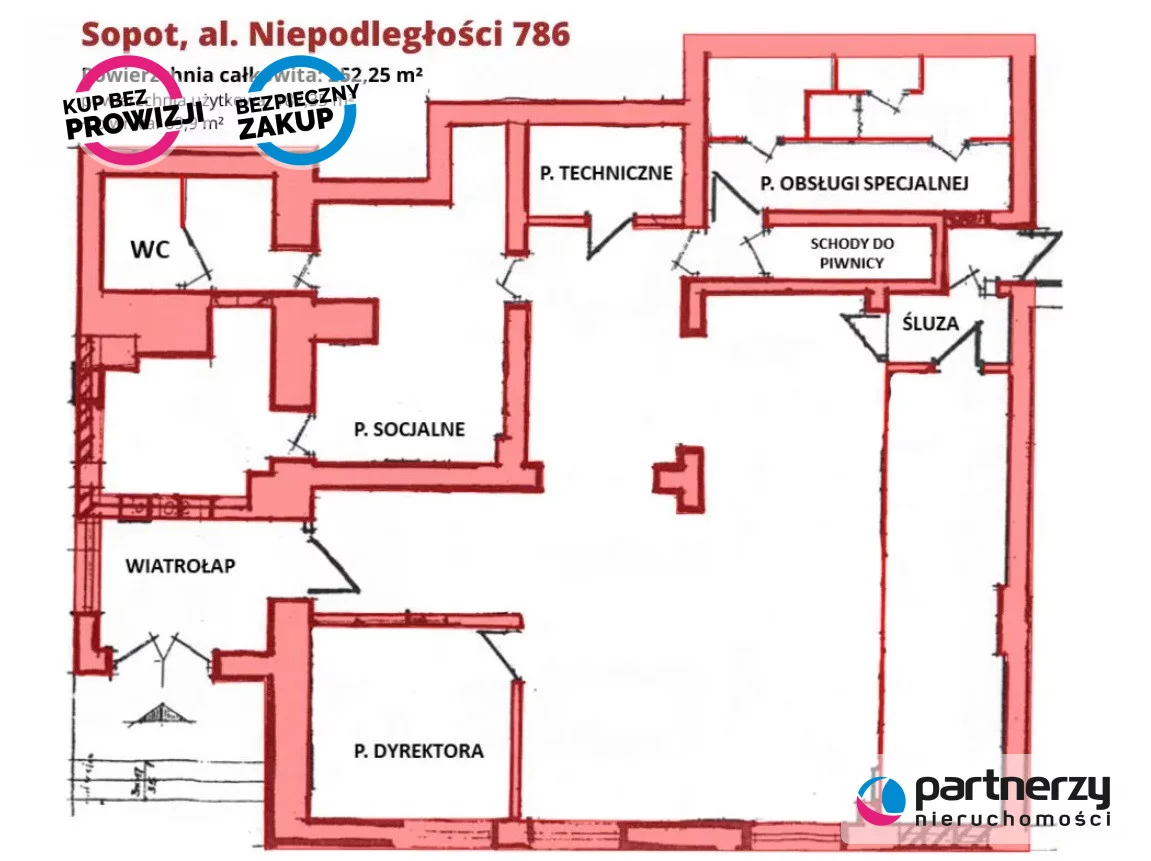Lokal użytkowy 252,25 m², oferta nr , PAN296721, Sopot, Niepodległości