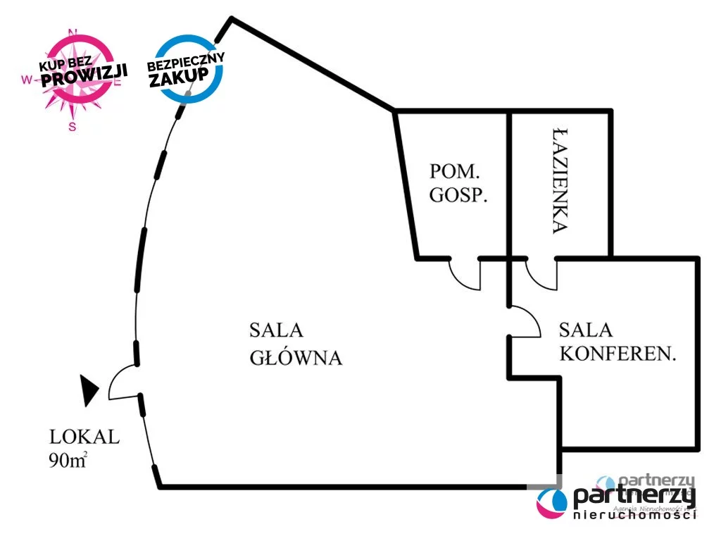 Lokal użytkowy 90,00 m², oferta nr , PAN413495424, Sopot, Dolny Sopot, Centrum, Niepodległości