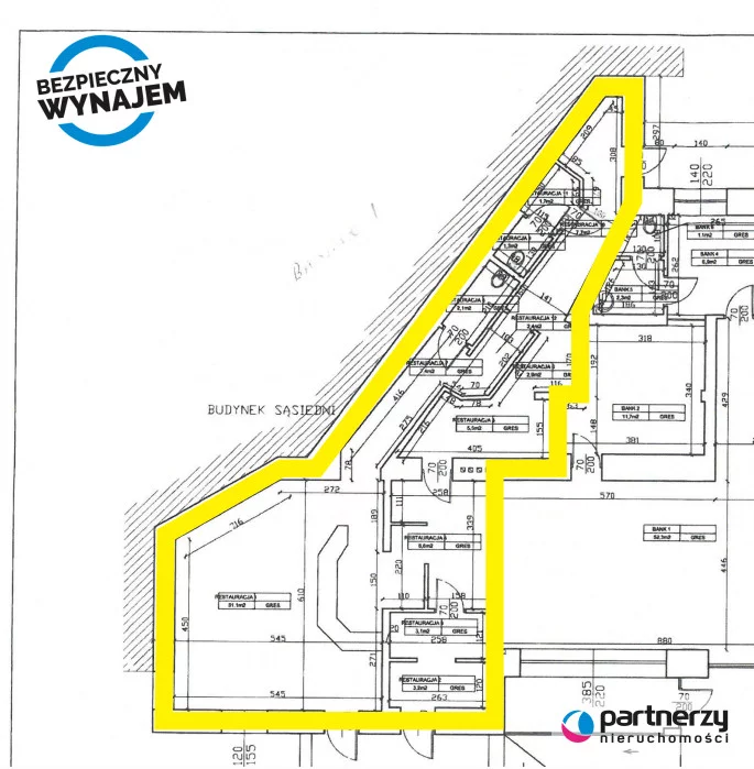 Lokal użytkowy 70,00 m², oferta nr , PAN205638, Gdańsk, Wrzeszcz, Romana Dmowskiego