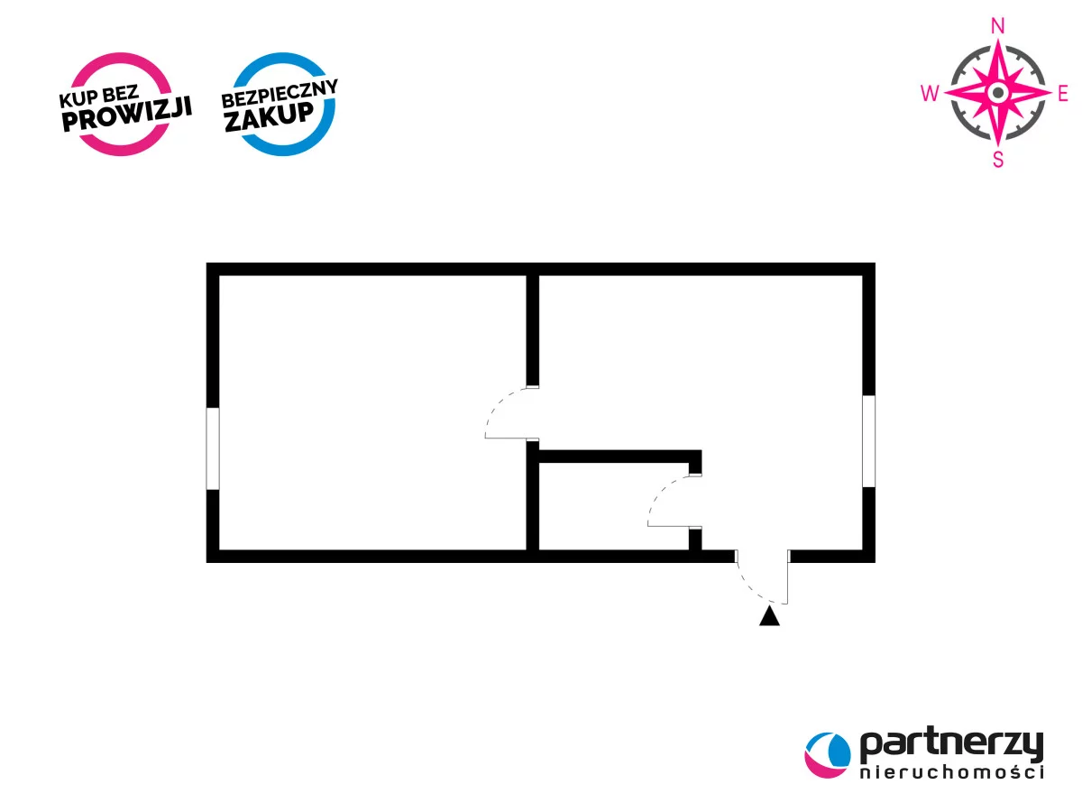 1 pokój, mieszkanie 32,10 m², parter, oferta nr , PAN366217, Sopot, Bitwy Pod Płowcami
